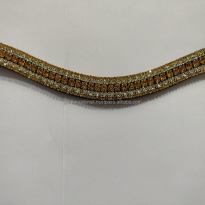 Banda decorativa para cejas en forma de onda, cadena de cristal blanco y negro, equipo de cuero de la mejor calidad, precio al por mayor - Product Image 4