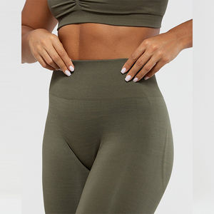 Leggings de sport pour femme, respirants, tricotés, confortables, coupe ajustée, design estival, taille mi-haute, épaisseur standard, pour la course et le yoga - Product Image 6