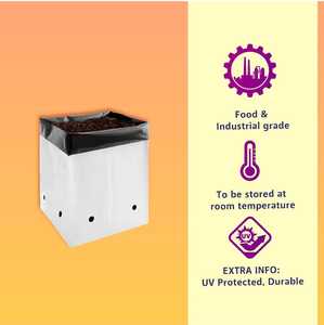 Bolsa de Cultivo de Tela Blanca de 15L, Transpirable, con Protección UV, Duradera, para Plantas, Vegetales, Flores y Jardinería - Product Image 1