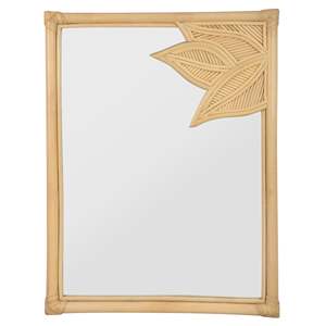 Artistic Rattan <b>Wall</b> Mirror Decorative <b>Wicker</b> Frame Mirror Woven Accent Piece Ideal For Bedroom Living Room And Home Decor - Product Image 6