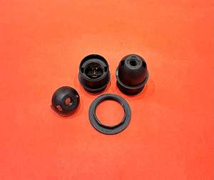 ขั้วหลอดไฟเบกาไลต์ E27 พร้อมวงแหวนครอบโคมและเกลียวพลาสติก - Product Image 4