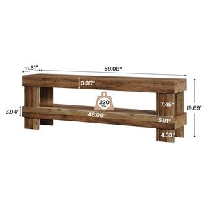 Entrance <b>Bench</b> with Shoe <b>Rack</b> Convenient Bedside Chair and Storage for Home Use - Product Image 5