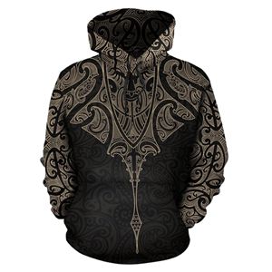 Vente en gros de sweats à capuche sportifs polynésiens et hawaïens, personnalisables par sublimation intégrale et par motifs maori sur mesure, avec services OEM et de confection sur mesure - Product Image 3