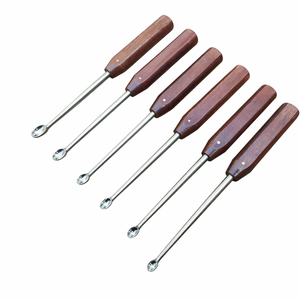 BTECH ENTERPRISES Ensemble de 6 curettes osseuses Halle à manche en fibre, instruments chirurgicaux orthopédiques certifiés CE - Product Image 1