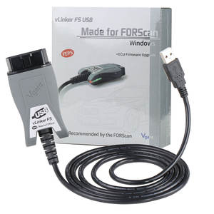 欧盟版 VGATE VLinker FS USB FORScan ELM327 OBD2 诊断扫描仪适用于福特 FORScan HS/MS-CAN 接口工具 - Product Image 1