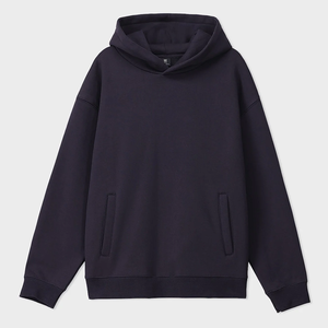 Sweat-shirt à capuche pour homme, coupe classique, couleur unie, en molleton de coton, pull décontracté avec poche avant, vêtement d'automne - Product Image 2