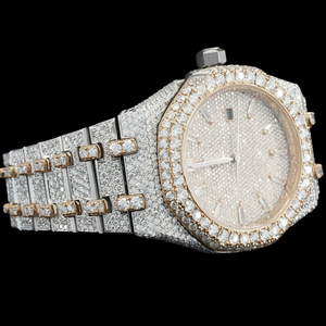 Outstanding Premium Quality Hip Hop Fully Iced Out Moissanite <b>Diamond</b> With Only Bezel Quartz Movement Unisex <b>Watch</b> - Product Image 4