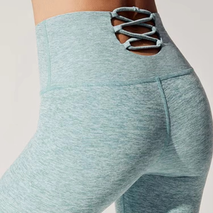 Leggings de fitness pour femmes, pantalons de yoga à taille haute, compression, extensibles, en nylon et élasthanne, vêtements de sport pour la course à pied - Product Image 3