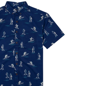 Chemise imprimée tendance pour homme, look décontracté moderne, tenue élégante - Product Image 3