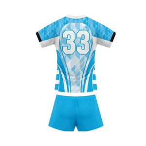 Équipement de rugby professionnel personnalisé pour femmes Hoodrix, tissu robuste 240 GSM, impression par sublimation, séchage rapide, respirant, manches courtes - Product Image 5