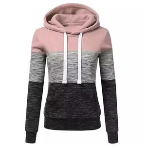Sudadera con capucha lisa para mujer al por mayor, de alta calidad, 100% poliéster, sudadera con capucha tipo pullover, sudadera con capucha extragrande de forro polar personalizada para mujer - Product Image 5