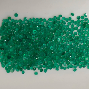 Ónix Verde Natural de 3MM, Corte Brillante Redondo, Gema Suelta de la Mejor Calidad para Joyería, Gemas de Red Mountain - Product Image 5