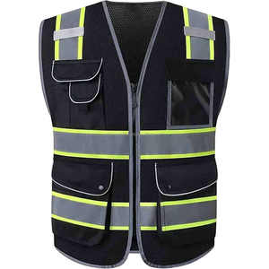 Custom Outdoor Workwear <b>Hi</b> <b>Vis</b> Safety <b>Jacket</b> High Visibility Reflective Polyester <b>Waterproof</b> and Windproof - Product Image 4
