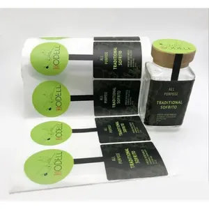 Étiquettes autocollantes en vinyle imperméables et inscriptibles pour logo de marque cosmétique - Design personnalisé brillant pour étiquettes de produits sur mesure - Product Image 1