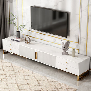 Modern Wooden <strong>TV</strong> Cabinet Metal <strong>Shelves</strong> <strong>for</strong> Living Room Home Furniture Durable Storage Solution <strong>for</strong> Small Apartments Floor Mount - Product Image 1