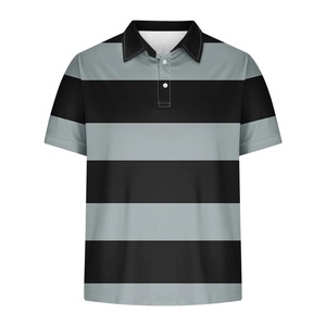 Mens Breathable Polo <b>Shirt</b>, Print Casual Button <b>Collared</b> Summer Men's <b>T</b> <b>Shirt</b> Brown Men's Classic Fit Polo Fashionable - Product Image 5