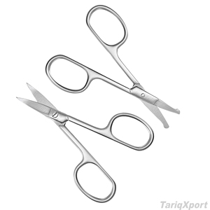Professional Beauty Eyebrow Scissors Right-Handed Straight Blade Sharp Stainless Steel Custom Logo Comfortable Handle <b>Makeup</b> - Product Image 4
