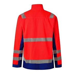 High Visibility Reflective Level D Protection Winter <b>Hi</b>-<b>Vis</b> <b>Hoodie</b> for Men's Public Areas Use Regular Fit Welded Seams Polyester - Product Image 4