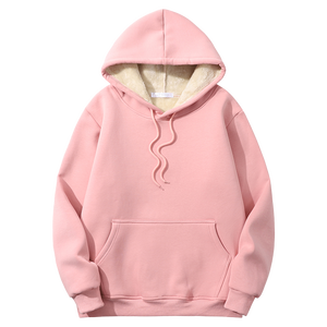 Sudadera con Capucha Lisa Personalizable con Logo, Oversize para Hombre, Moda Urbana, Ropa Unisex, Fabricante, Forro Polar Sherpa, 2 Piezas - Product Image 4