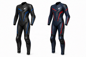 X Kangaroo One-Piece Leather Motorcycle <b>Suit</b> | Black Blue <b>Red</b> | X Logo | OEM ODM Manufacturer | Premium Design - Quality | - Product Image 5