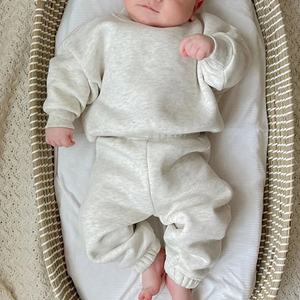 Conjunto de Ropa Deportiva para Bebé Niño con Logotipo Personalizado, Sudadera y Pantalones Deportivos, Conjuntos de Sudadera para Bebé - Product Image 2