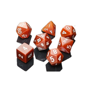High quality stone dice Red carnelian natural crystal reiki healing gemstones <b>Engraved</b> stone custom dice set Vikings crystal - Product Image 6