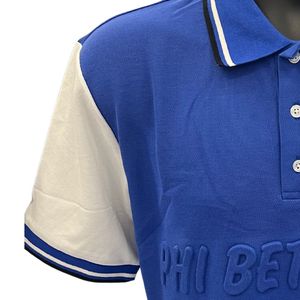 Phi Beta Sigma Premium Embossed <b>Polo</b> <b>Shirt</b> for Men Comfortable Fit High Quality Greek <b>Fraternity</b> Apparel Casual Wear - Product Image 4