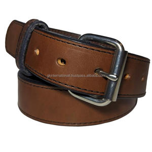 Cinturón informal de cuero con arnés marrón personalizado más vendido para unisex, suministro al por mayor de cinturón y accesorios de cuero informal para hombres - Product Image 2