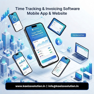 Zeiterfassungs- und Rechnungsstellungssoftware Mobile App und Website SaaS-Lösung für Freiberufler und Teams - Product Image 3