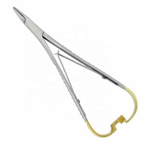 Pince Mathieu en acier avec outil de placement élastique à commande manuelle instruments chirurgicaux en acier inoxydable - Product Image 1