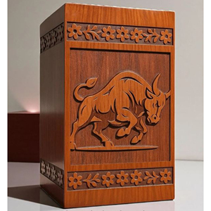 Urne funéraire en bois et résine gravée sur mesure : Urne commémorative pour animaux de compagnie/humains, souvenir commémoratif par AYAANS - Product Image 4