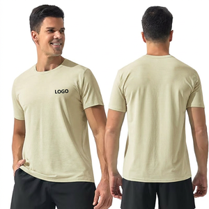 T-shirts de sport personnalisés pour hommes à séchage rapide, respirants, unis, légers, décontractés, à manches courtes, pour la course et l'entraînement - Product Image 6