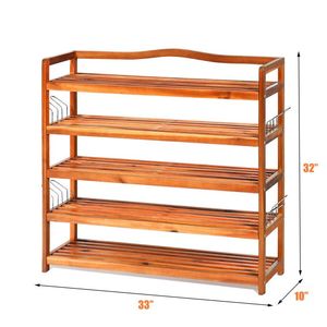 Scarpiera Moderna in Metallo Salvaspazio per Ingresso, Contiene 12-18 Paia - Product Image 3