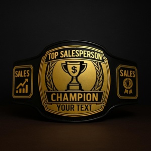Cinturón de Campeonato Personalizado para el Mejor Vendedor, Premio de Vendedor con Logotipo y Texto - Product Image 4