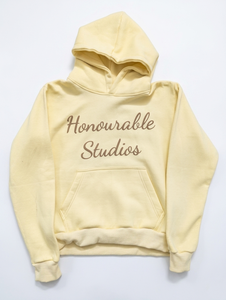 Sudadera con Capucha Larga Amarilla de Invierno, Sudadera con Bolsillo Delantero, Diseño Personalizado, Ropa Casual Ligera de Estilo Urbano - Product Image 1