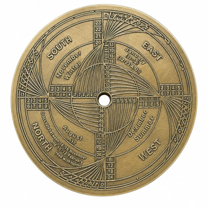 Astrolabio Antiguo de Latón, Instrumento de Navegación Astronómica Vintage, Herramienta Científica Náutica Decorativa, Decoración de Pared Marítima Histórica - Product Image 5