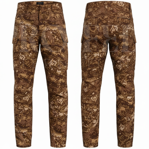 กางเกงคาร์โก้ลายพรางผู้ชาย ผ้าสเตรช กางเกงลำลองสำหรับกิจกรรมกลางแจ้ง กระเป๋าหลายช่อง ดีไซน์สั่งทำได้ ขายส่ง คุณภาพสูง กางเกงฝึกซ้อม - Product Image 3