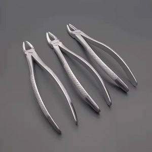Ensemble de 10 forceps dentaires en acier inoxydable de haute qualité, pochette manuelle, forceps d'extraction dentaire pour enfants - Product Image 2