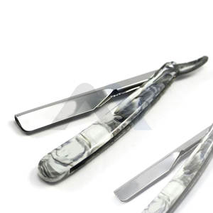 Navaja de Afeitar Premium para Barba, Tipo Cut Throat, para Barbería y Salón, Afeitado con Borde Recto, Recorte de Barba, Afeitado Suave - Product Image 1