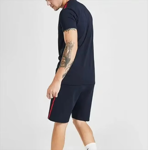 <b>Men</b> Hooded Sweatshirt With Shorts Set Solid Color Full Sleeve Zipper Closure Casual Wear Breathable Regular Fit Summer - Product Image 2