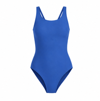 Desain Khusus Brazilian V-Back 3 Garis Pakaian Renang Wanita Satu Potong yang Elastis dan Sporty, Layanan OEM ODM, Pabrik Pemasok