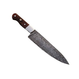 Couteau de chef en acier Damas fait main, couteau de cuisine multi-usages avec une poignée confortable pour la préparation des aliments et la cuisine quotidienne - Product Image 3