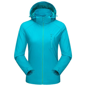 Veste à capuche légère pour homme et femme, séchage rapide, résistante à l'eau, coupe-vent, veste d'extérieur, bleu marine, noir, rose, violet, OEM personnalisé - Product Image 4