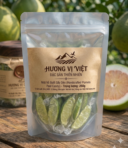 Peau de pomelo confite fabriquée au Vietnam, étiquette OEM, sûre et de haute qualité, pour snacks, thé, pâtisserie, produit végétalien, exportation mondiale - Product Image 1