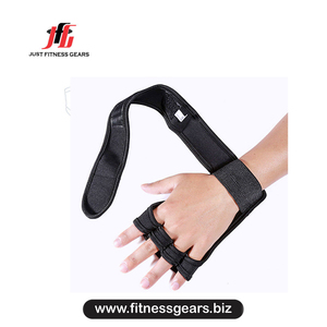 Gants de musculation JUST FITNESS GEARS - Design demi-doigts en cuir PU pour hommes, sangle de poignet réglable, légers, sportifs et rapides - Product Image 4