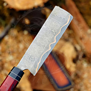 Couteaux de cuisine et accessoires de haute qualité, couteau de chasse et de camping en acier Damas cuivré, manche en bois, couteau de chef de cuisine, couteau d'extérieur - Product Image 2