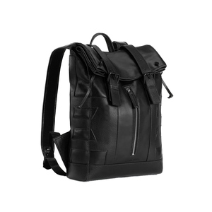 Full Grain Leather Rucksack for Men Women Casual <b>Backpack</b> with Multiple Pockets Adjustable <b>Straps</b> for Business Travel - Product Image 6