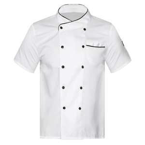 Uniforme de Cocina 100% Algodón, Manga Larga, Transpirable, para Personal de Restaurante y Hotel, Fabricante OEM, Venta al Por Mayor - Product Image 1