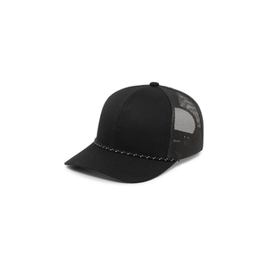 Gorra Trucker de Malla Gris Blanca de 6 Paneles, Ajustable, Unisex, Casual, para Primavera/Verano - Product Image 3