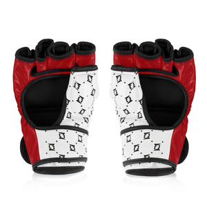 ถุงมือ MMA Fairtex ONE Championship แบบหนา สำหรับการต่อสู้แบบ Grappling แบบเปิดนิ้ว ทำจากหนัง ปรับแต่งได้ สำหรับฝึกซ้อมและการแข่งขัน - Product Image 3
